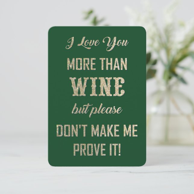 I LOVE YOU... THANK YOU CARD (Standing Front)