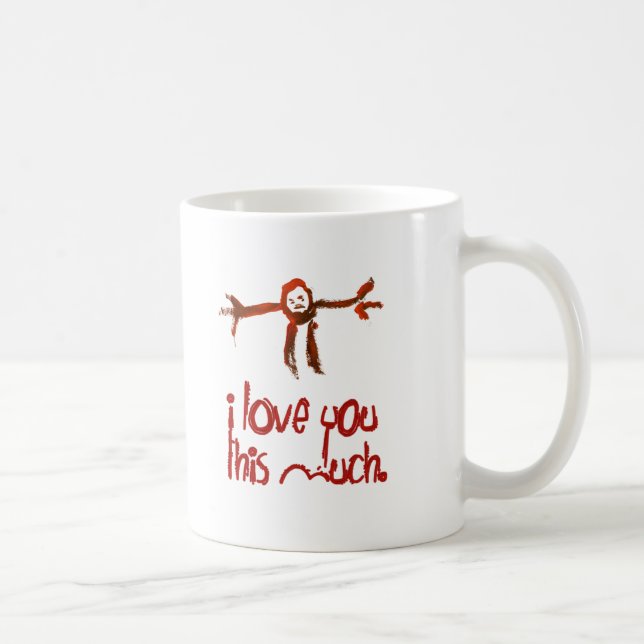I Love You This Much Coffee Mug (Right)