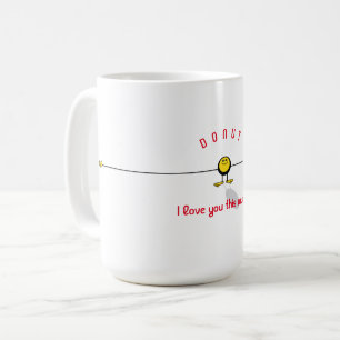 I love you this much! emoji coffee mug