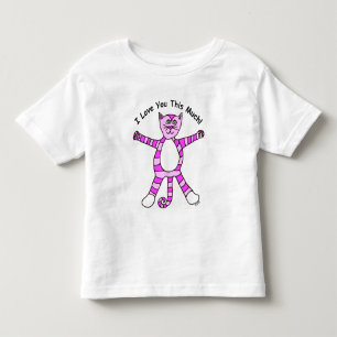 "I Love You This Much" Pinky Cat T-Shirt