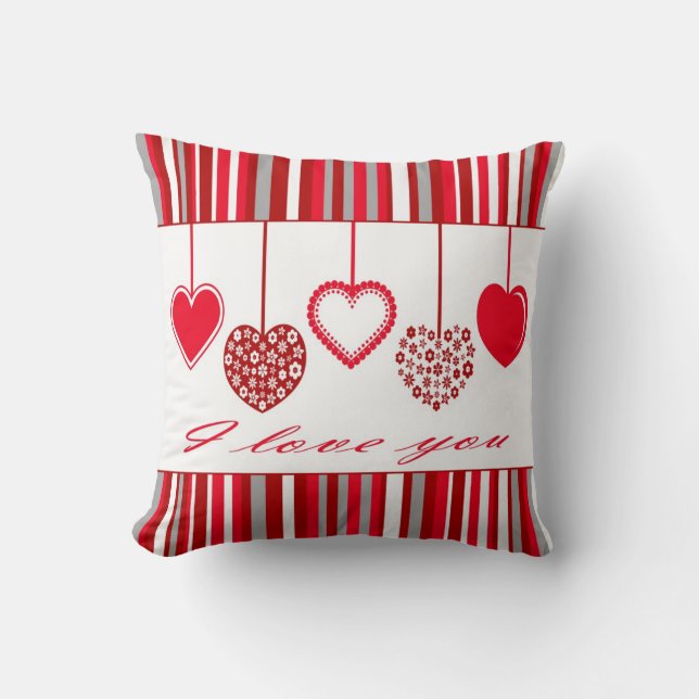 I love you throw pillow (Front)