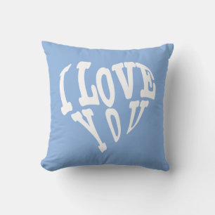 I LOVE YOU THROW PILLOW