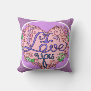I love you throw pillow