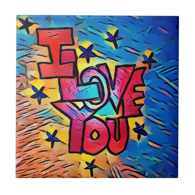 I Love You Tile (Front)