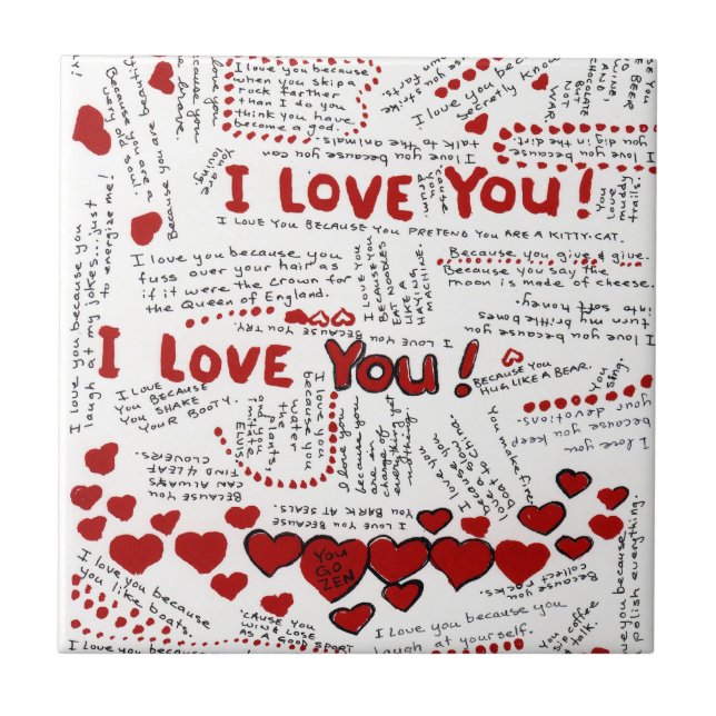 I Love You Tile (Front)