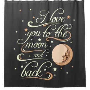 I Love You To The Moon And Back Black