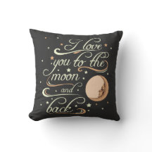 I Love You To The Moon And Back Black