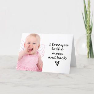 I love you to the moon and back card