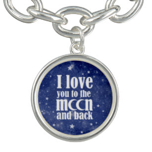I love you to the Moon and back charm bracelet