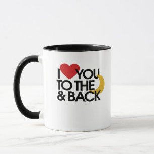 I Love You To The Moon And Back Clean Elegant Desi Mug