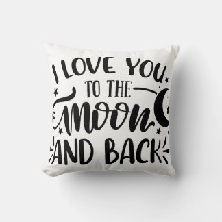 I Love You To The Moon and Back Cushion