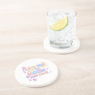 I Love You to the Moon and Back – Cute Pastel Tedd Coaster