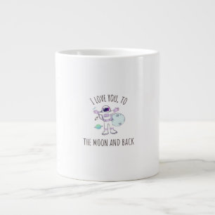 I Love You To The Moon And Back Elegant Romantic S Large Coffee Mug