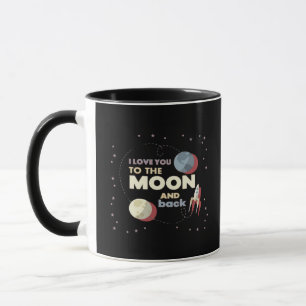 I Love You To The Moon And Back Heartfelt Aestheti Mug