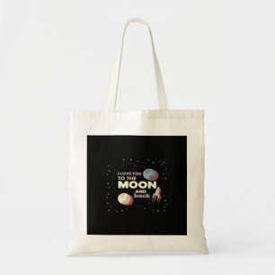 I Love You To The Moon And Back Heartfelt Aestheti Tote Bag