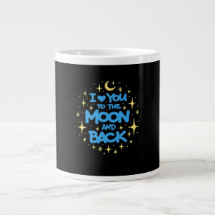I Love You To The Moon And Back Heartfelt Classic  Large Coffee Mug