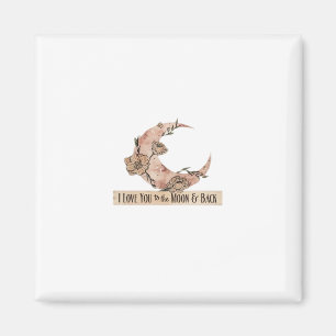 I Love You To The Moon And Back Heartfelt Clean De Magnet