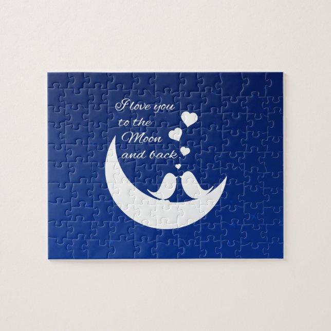 I Love You to the Moon and Back Jigsaw Puzzle (Horizontal)