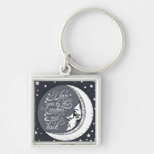 I Love You To The Moon And Back Keychain