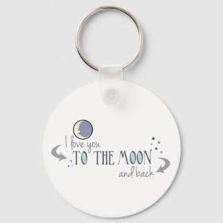 I Love You to the Moon and Back Keychain