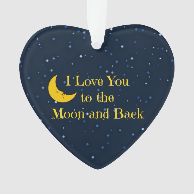 I Love You to the Moon and Back, Man in the Moon Ornament (Front)