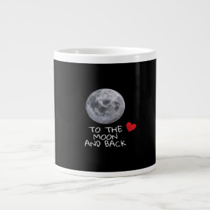 I Love You To The Moon And Back Modern Fit Style  Large Coffee Mug