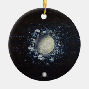 I love you to the moon and back - Personalised Ceramic Ornament