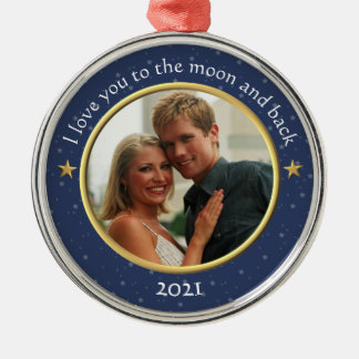 I Love You to the Moon and Back Photo Ornament