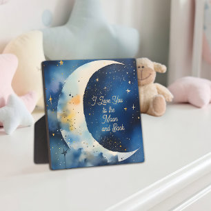 I Love You to the Moon and Back Plaque