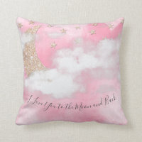 I Love You to the Moon and Back Quote Watercolor