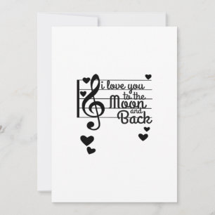 I Love You To The Moon And Back Repeating Love Quo Holiday Card