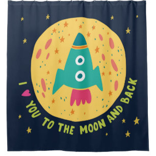 I Love You To The Moon And Back Rocketship