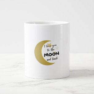 I Love You To The Moon And Back Simple Timeless De Large Coffee Mug
