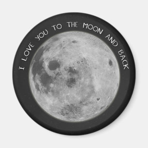 I Love You To The Moon and Back Starry Sky Magnet