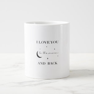 I Love You To The Moon And Back Thoughtful Design  Large Coffee Mug