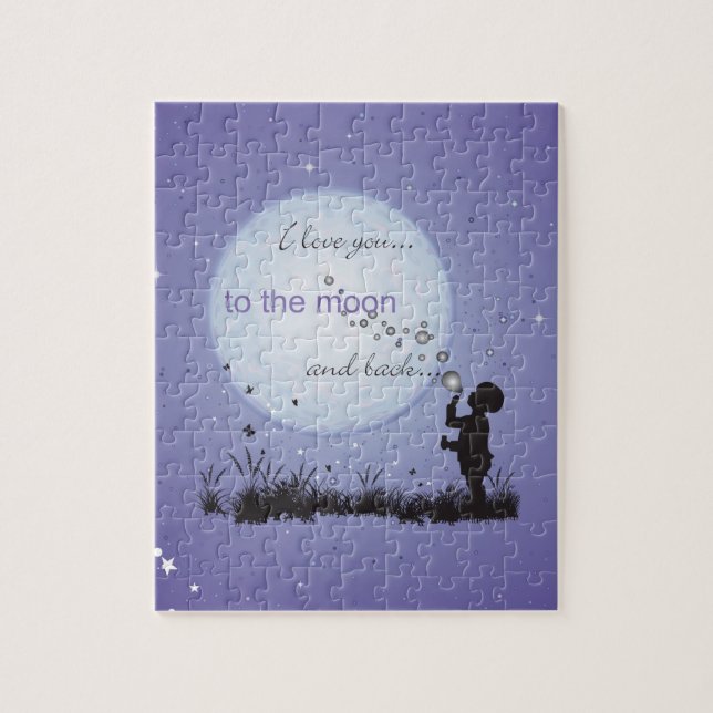 I Love You to the Moon and Back-Unique Gifts Jigsaw Puzzle (Vertical)