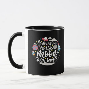 I Love You To The Moon And Back Valentine Romantic Mug