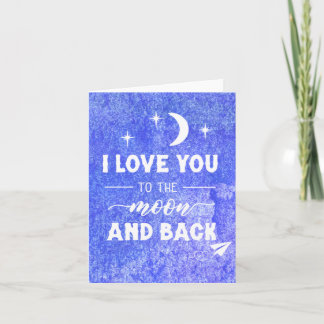 I love you to the moon & back holiday card