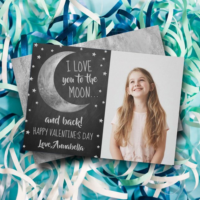 I Love You To The Moon & Back Valentine's Day Holiday Card (Creator Uploaded)