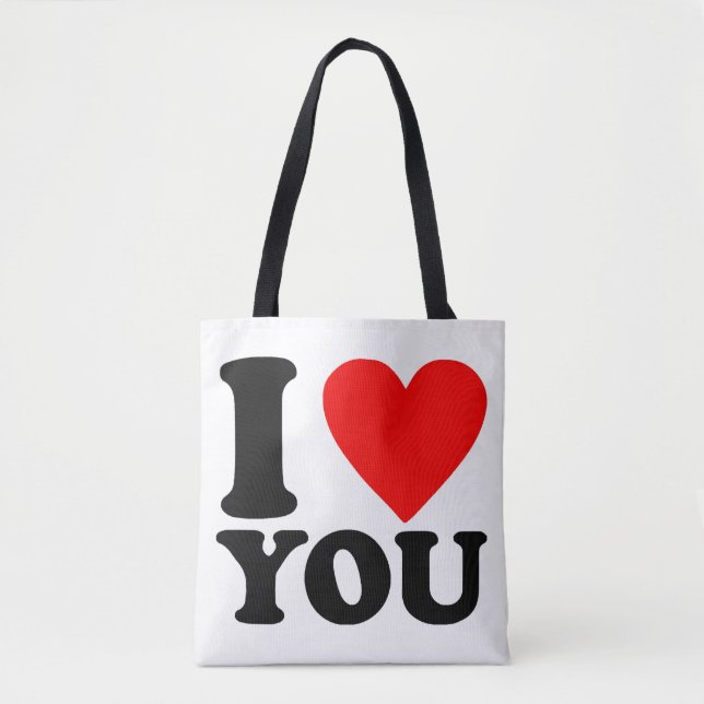 I Love You Tote Bag (Front)