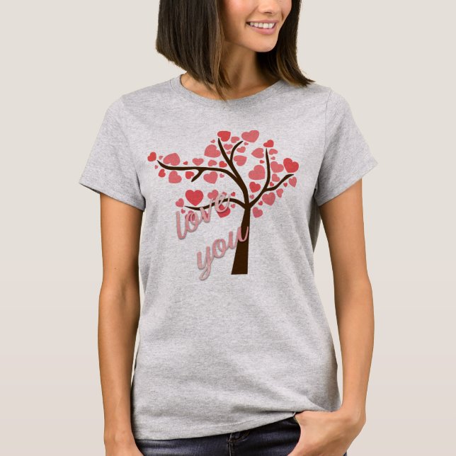 I Love You Tree T-Shirt (Front)