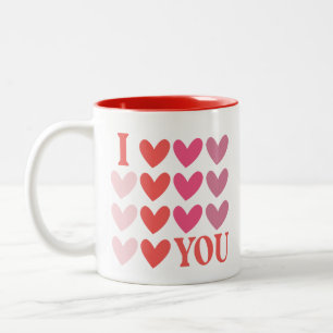 I Love You Two-Tone Coffee Mug
