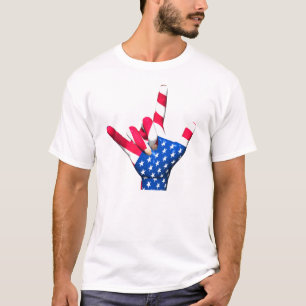 I Love You USA Flag T-Shirt