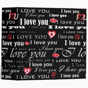 I Love You Valentine Binder