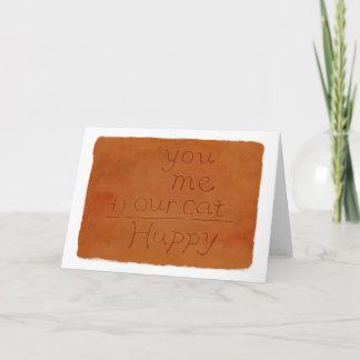 I love you Valentine card for Nerdy Cat Lover