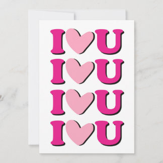 I Love You Valentine Day Card
