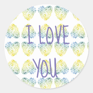 I Love You , Valentine Day  Sticker