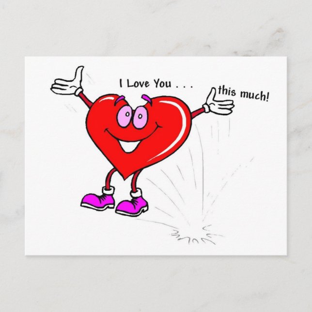 I Love You - Valentine Postcard (Front)