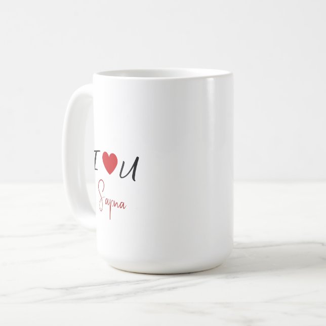 I love you Valentine’s Day Coffee Mug (Front Left)