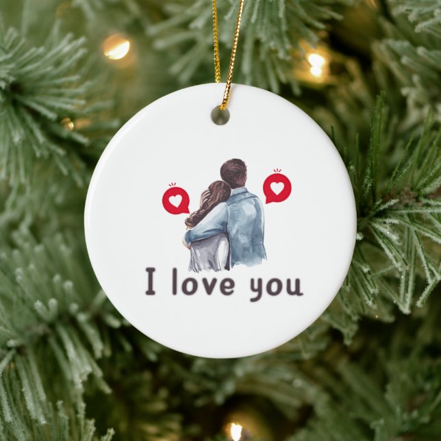 I love you valentine trending Ornament designs  (Tree)